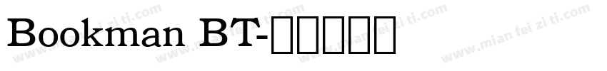 Bookman BT字体转换